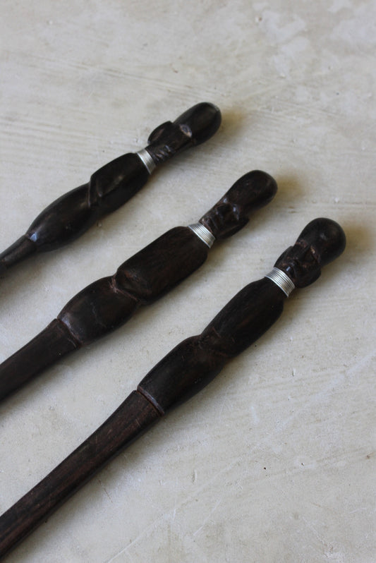 Retro Wooden Salad Servers - Kernow Furniture