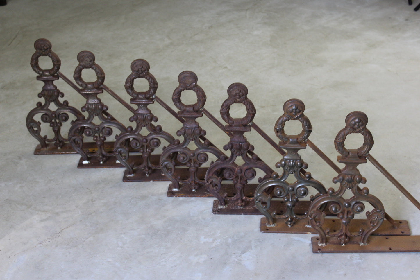 Ornate Cast Iron Wall Brackets - Kernow Furniture