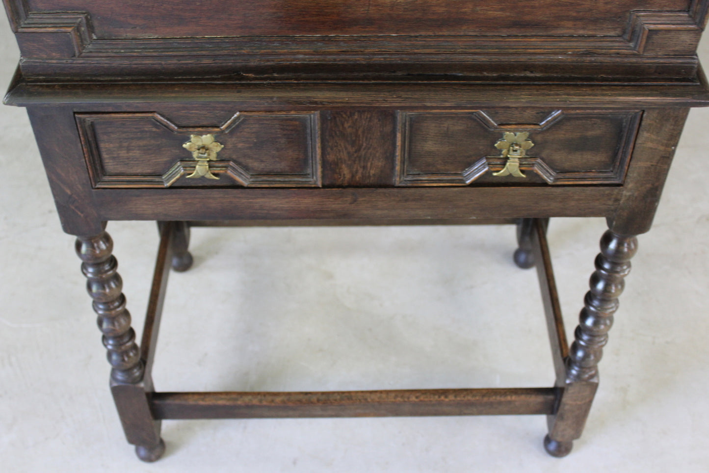 Antique Oak Bible Box on Stand - Kernow Furniture