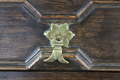 Antique Oak Bible Box on Stand - Kernow Furniture