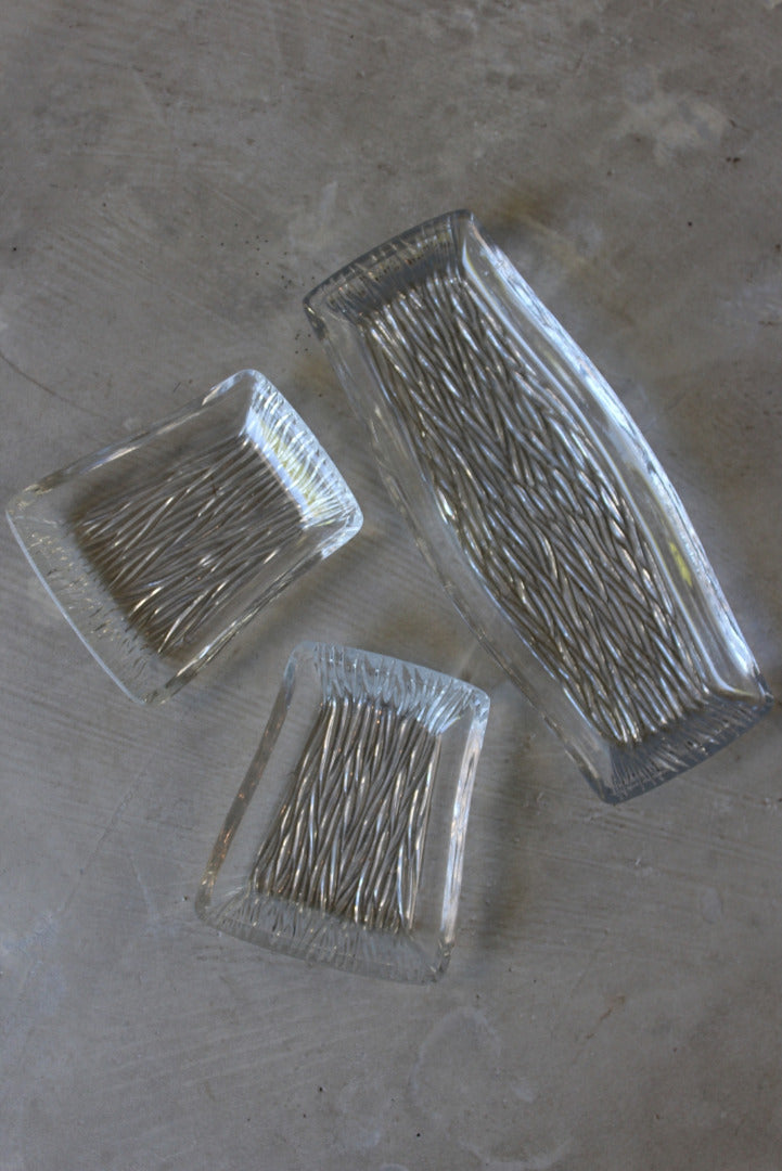 Retro Glass Serving Dishes - Kernow Furniture