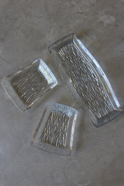 Retro Glass Serving Dishes - Kernow Furniture