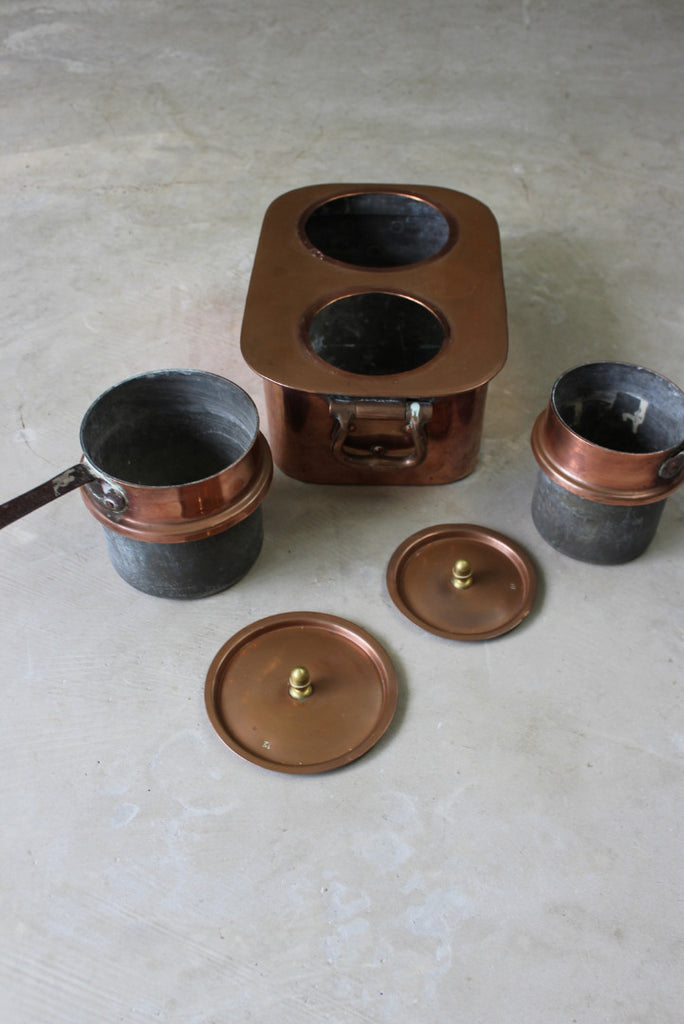 Copper Bain Marie - Kernow Furniture