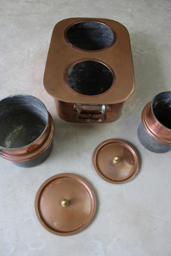 Copper Bain Marie - Kernow Furniture