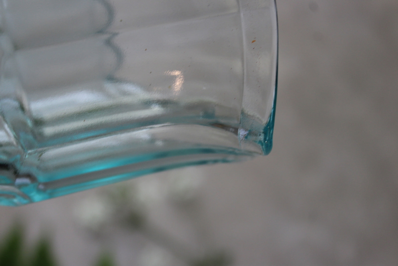 Vintage Blue Glass Jug - Kernow Furniture