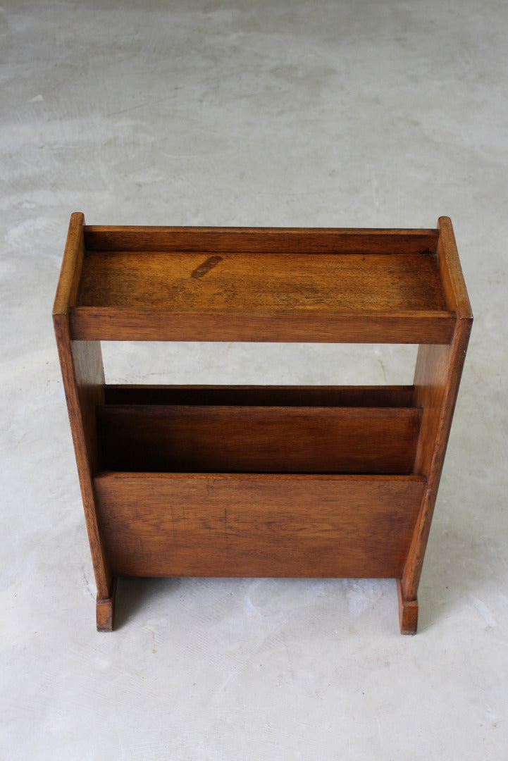 Golden Oak Magazine Rack - Kernow Furniture