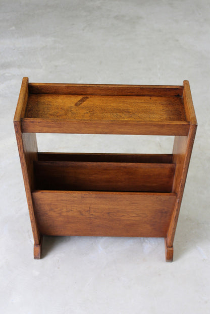 Golden Oak Magazine Rack - Kernow Furniture