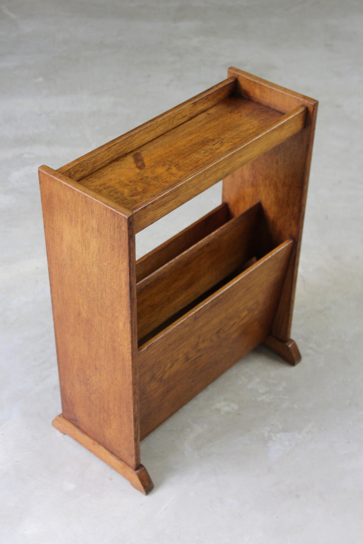 Golden Oak Magazine Rack - Kernow Furniture