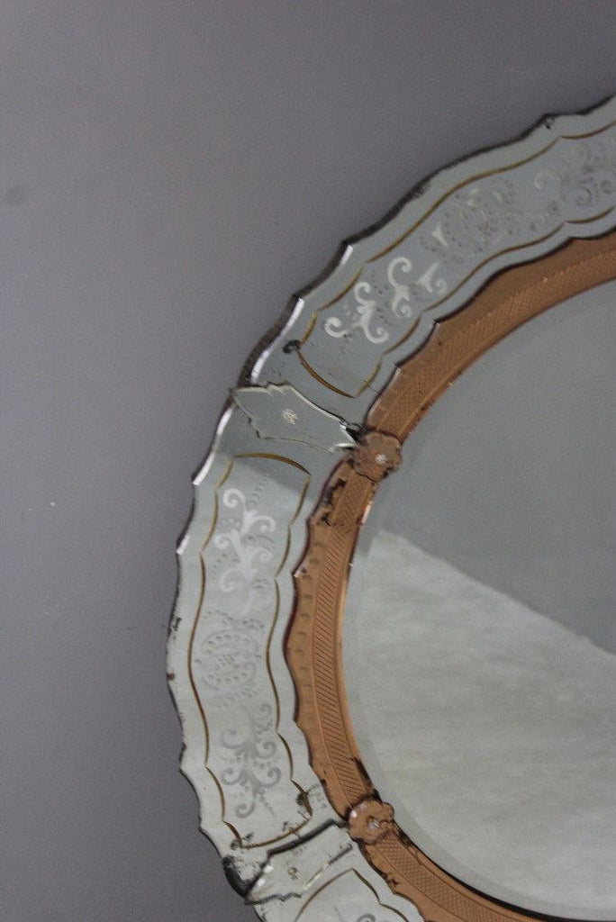 Large Venetian Round Mirror - Kernow Furniture