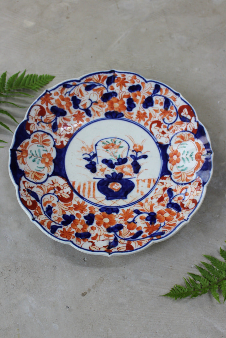 Large Imari Oriental Plate - Kernow Furniture