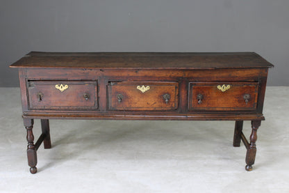 18th Century Oak Dresser Base - Kernow Furniture