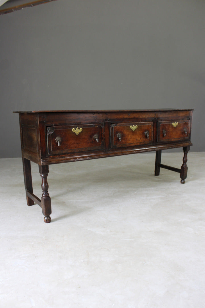 18th Century Oak Dresser Base - Kernow Furniture