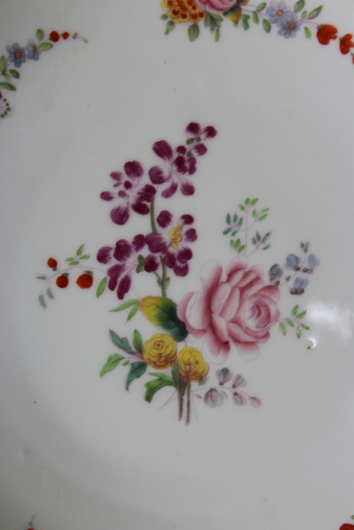 Pair Minton & Boyle Felspar Floral Porcelain Plates - Kernow Furniture