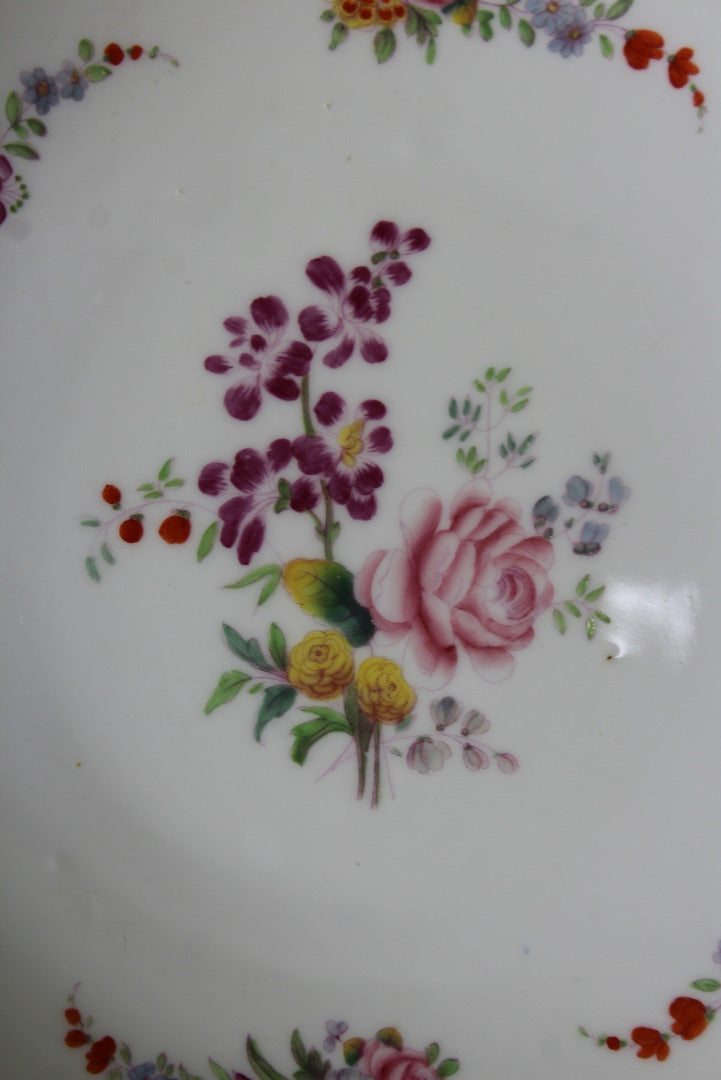 Pair Minton & Boyle Felspar Floral Porcelain Plates - Kernow Furniture