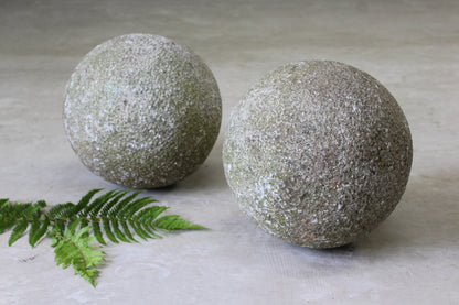 Pair Large Granite Balls - Kernow Furniture