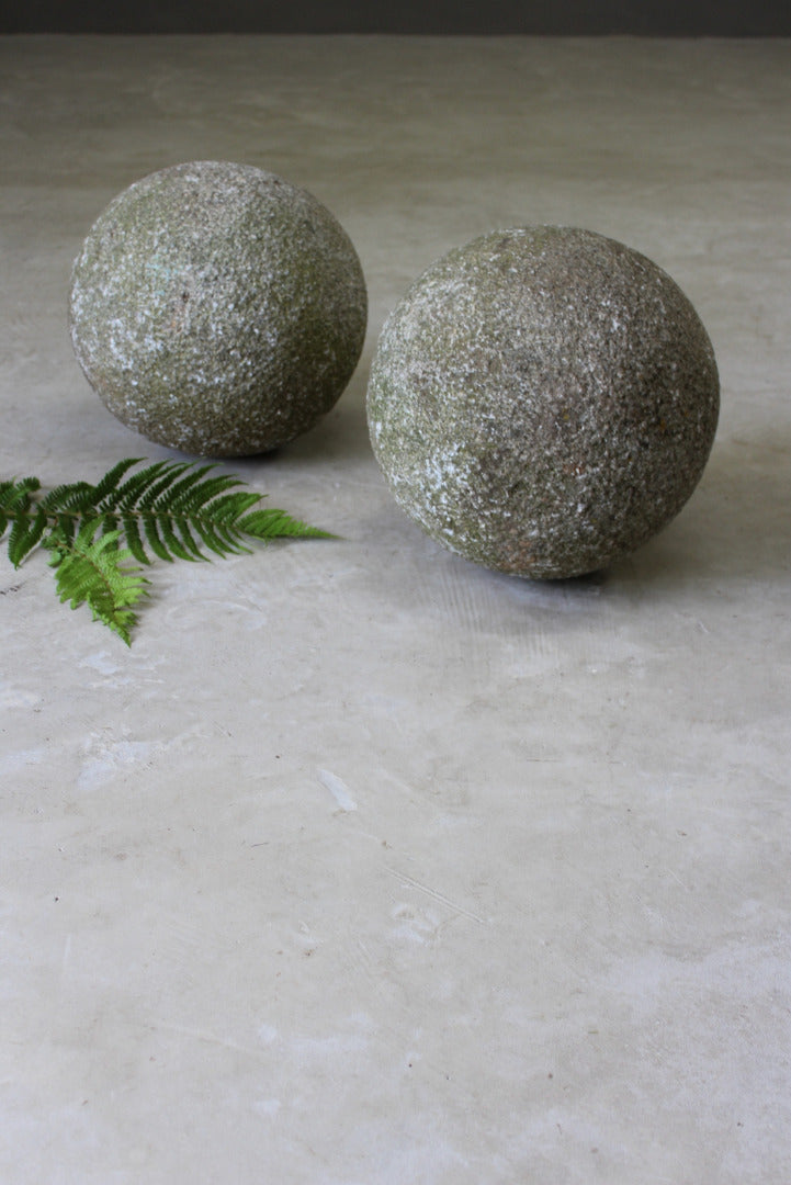 Pair Large Granite Balls - Kernow Furniture