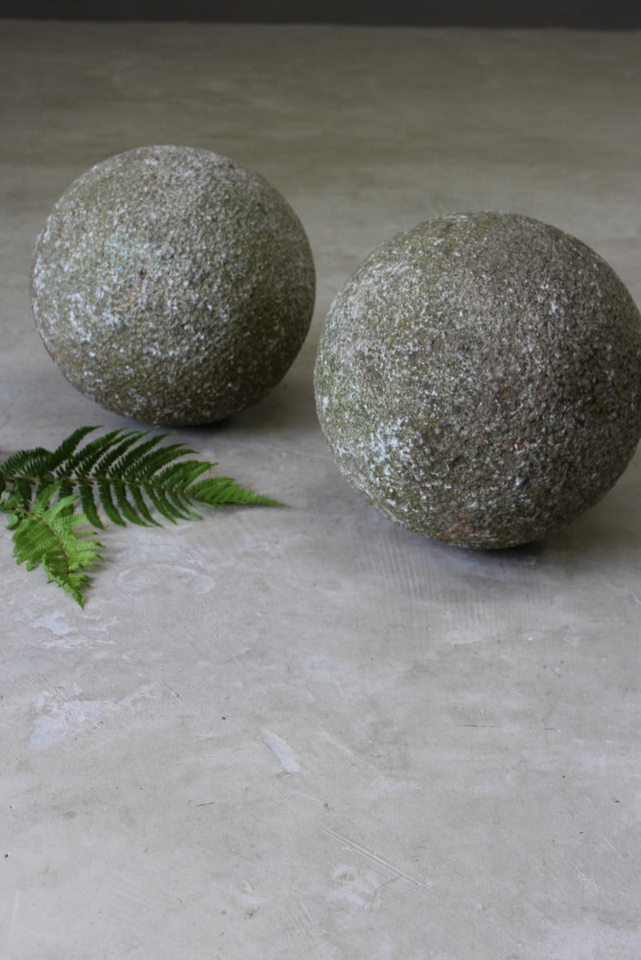 Pair Large Granite Balls - Kernow Furniture