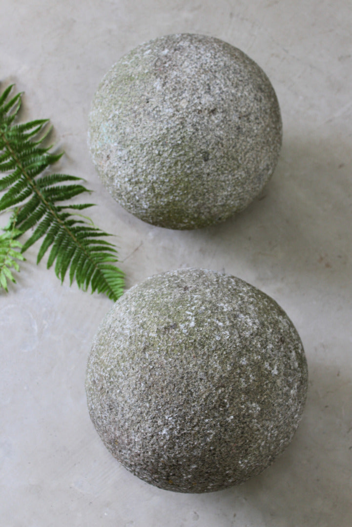 Pair Large Granite Balls - Kernow Furniture