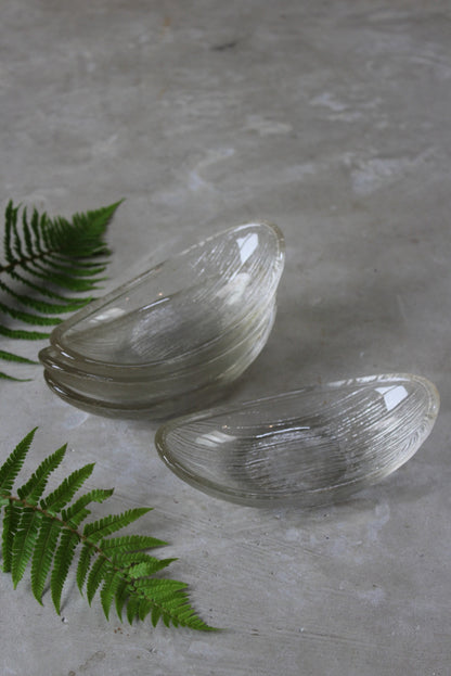 4 Retro Glass Dessert Dishes - Kernow Furniture