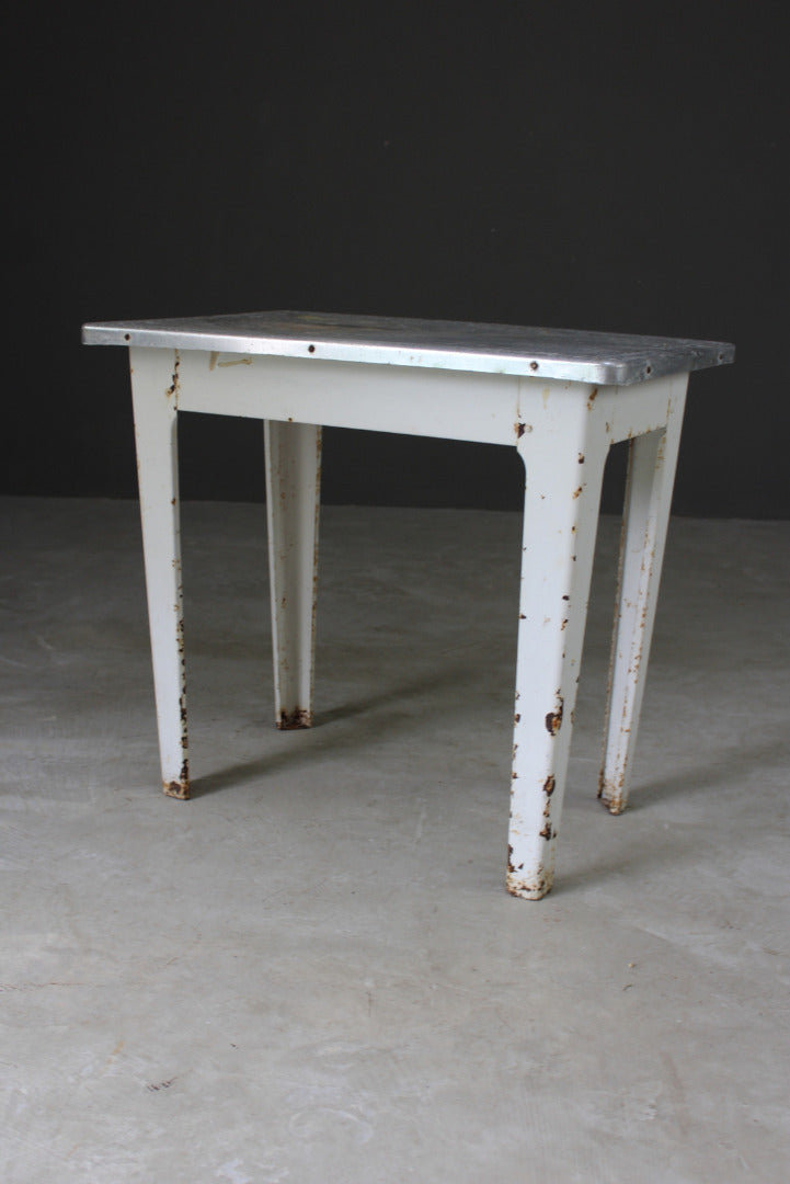 Vintage Aluminium Table - Kernow Furniture