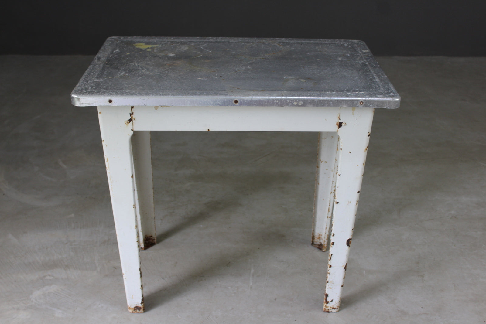 Vintage Aluminium Table - Kernow Furniture