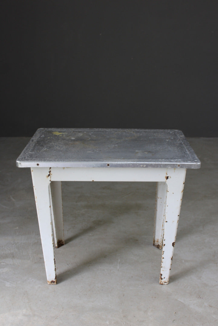 Vintage Aluminium Table - Kernow Furniture