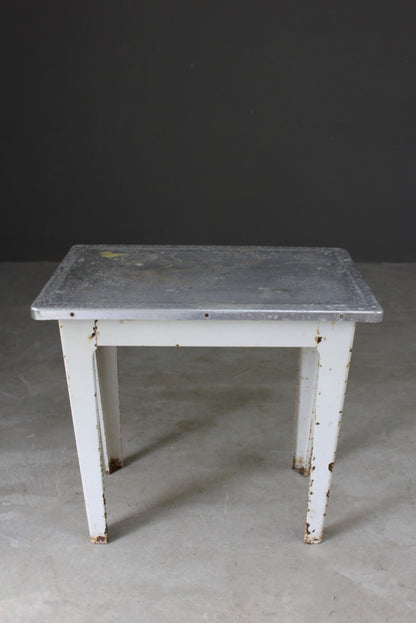 Vintage Aluminium Table - Kernow Furniture