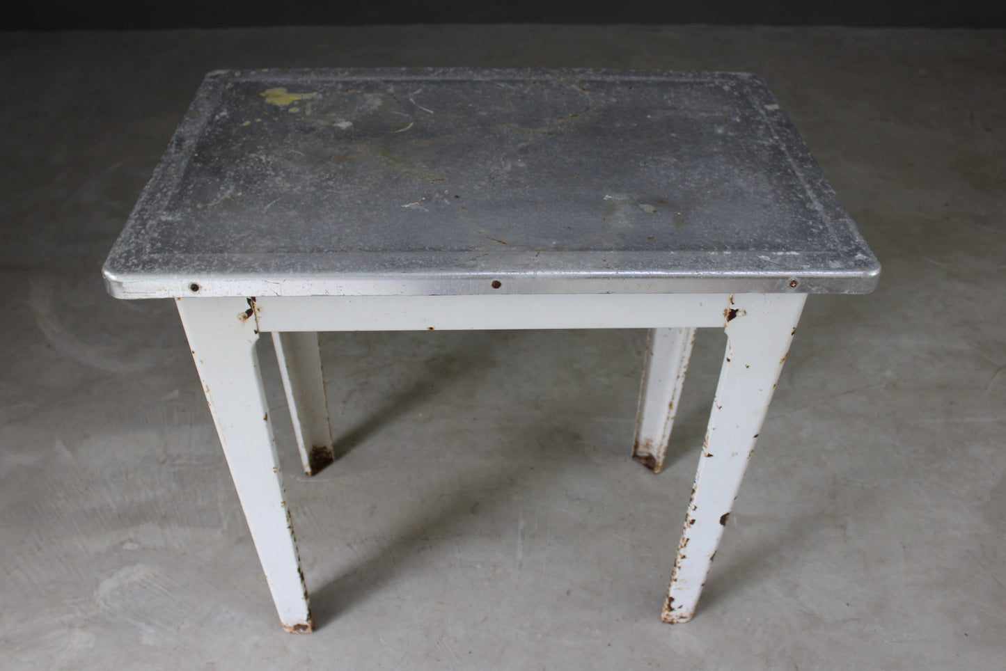 Vintage Aluminium Table - Kernow Furniture