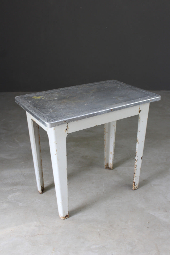 Vintage Aluminium Table - Kernow Furniture