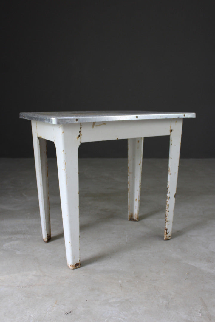 Vintage Aluminium Table - Kernow Furniture