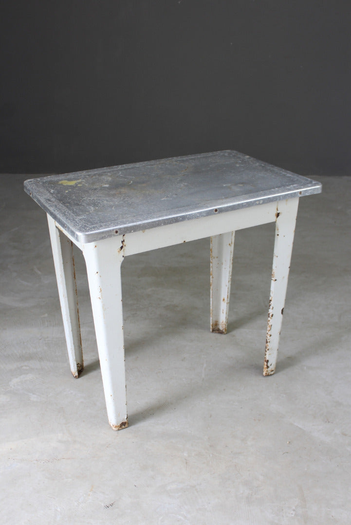 Vintage Aluminium Table - Kernow Furniture