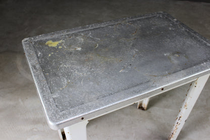 Vintage Aluminium Table - Kernow Furniture