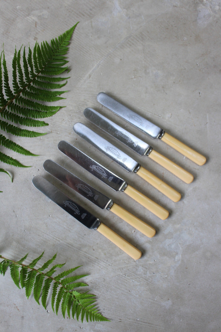 Set 6 Vintage Boxed Dinner Knives - Kernow Furniture