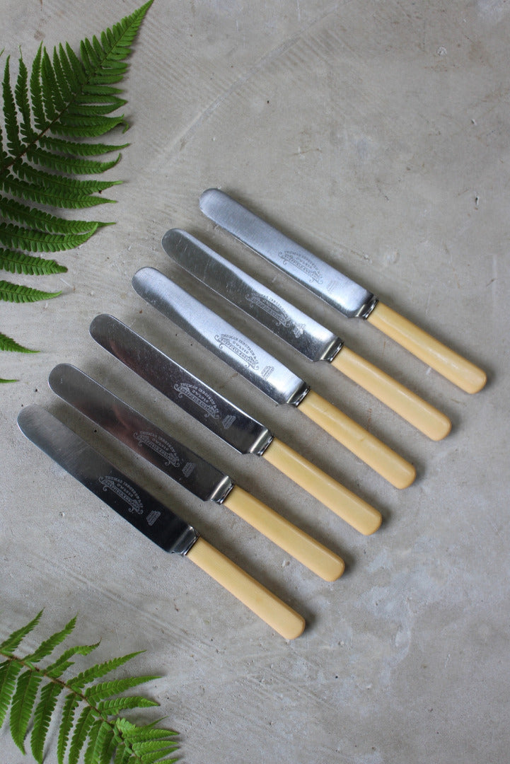 Set 6 Vintage Boxed Dinner Knives - Kernow Furniture