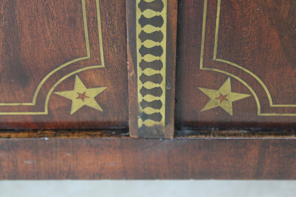 Antique Empire Style Inlaid Mahogany Secretaire Abbatant - Kernow Furniture