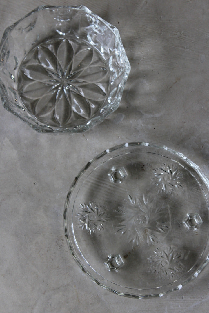 Glass Cake Stand & Salad Bowl - Kernow Furniture