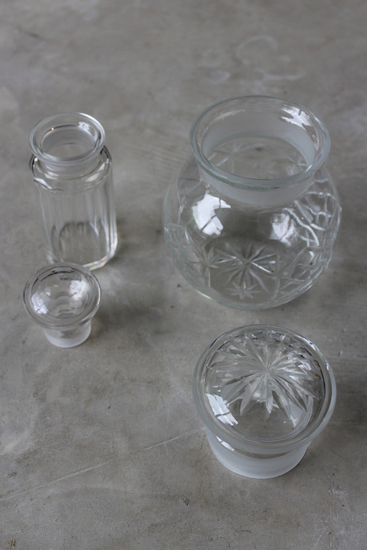 Vintage Glass Jars - Kernow Furniture