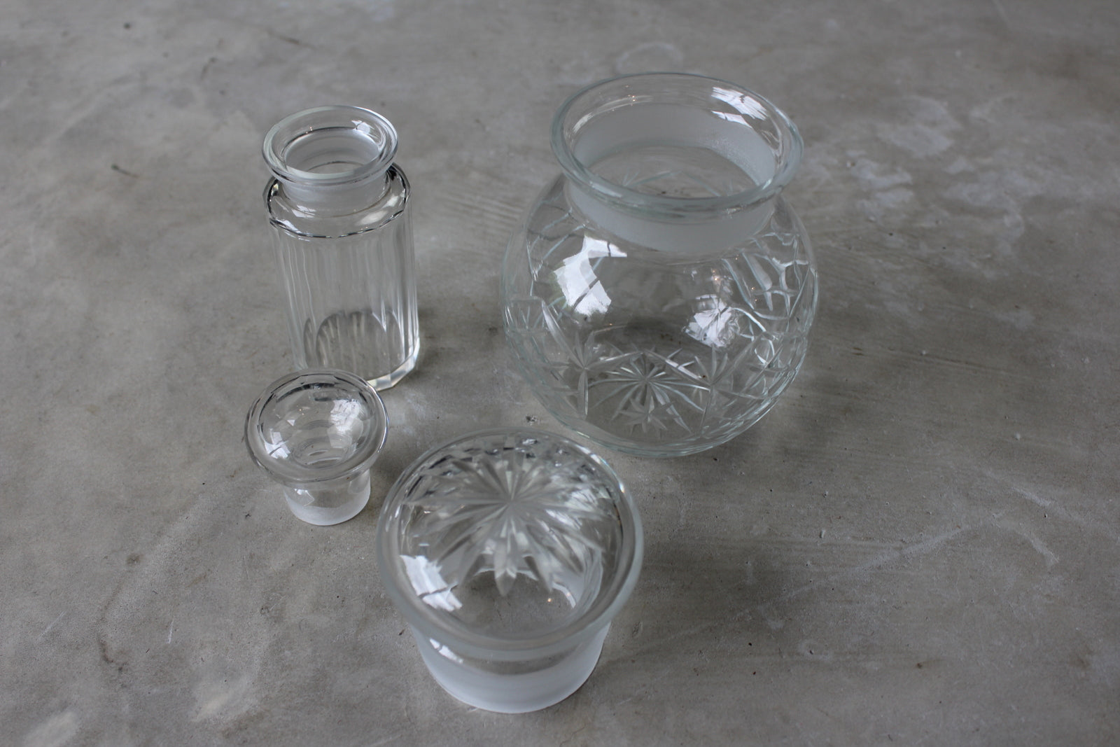 Vintage Glass Jars - Kernow Furniture