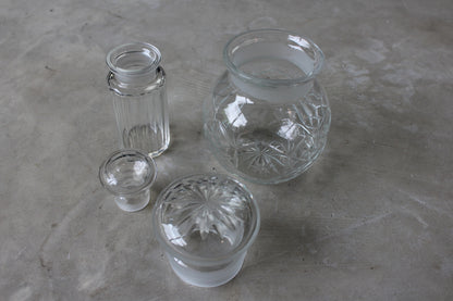 Vintage Glass Jars - Kernow Furniture