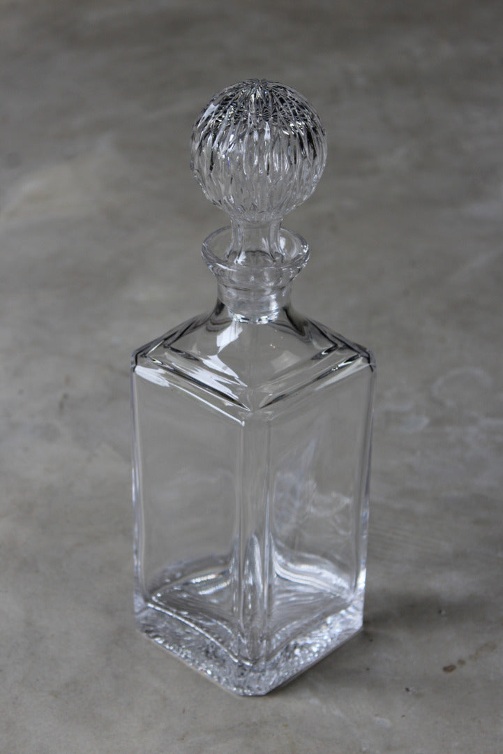 Mid Century Square Glass Decanter - Kernow Furniture