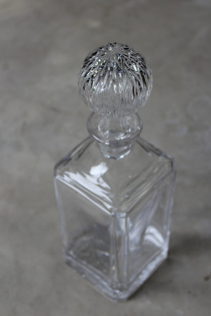 Mid Century Square Glass Decanter - Kernow Furniture