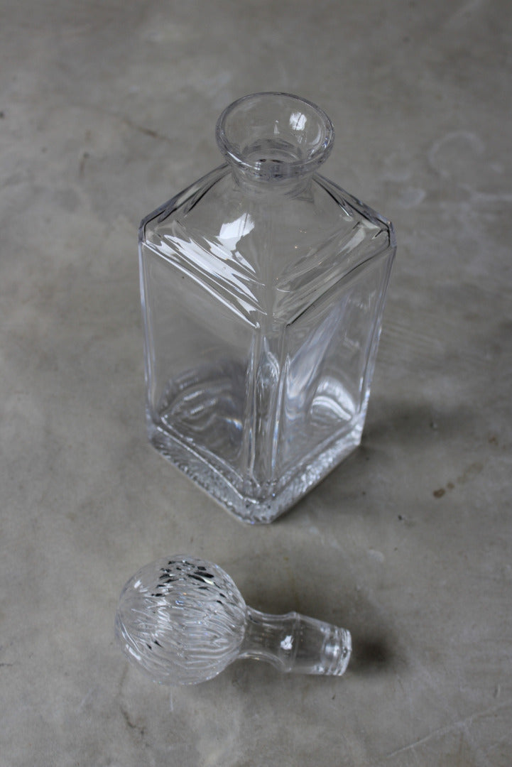 Mid Century Square Glass Decanter - Kernow Furniture