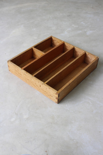 Oak Cutlery Tray - Kernow Furniture