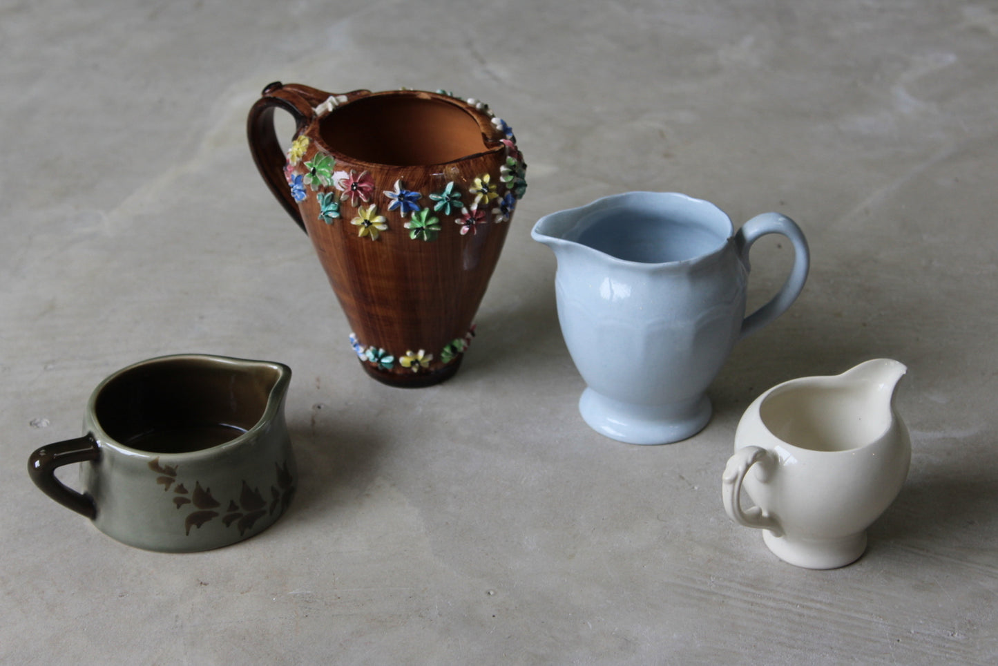 Collection Four Vintage Milk Jugs - Kernow Furniture