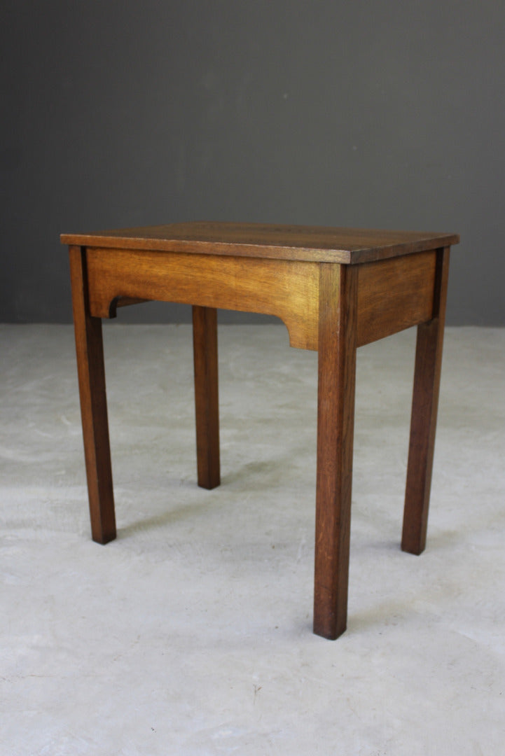 Early 20th Century Oak Side Table - Kernow Furniture