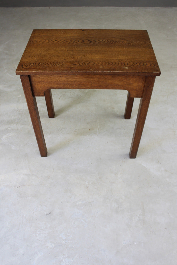 Early 20th Century Oak Side Table - Kernow Furniture