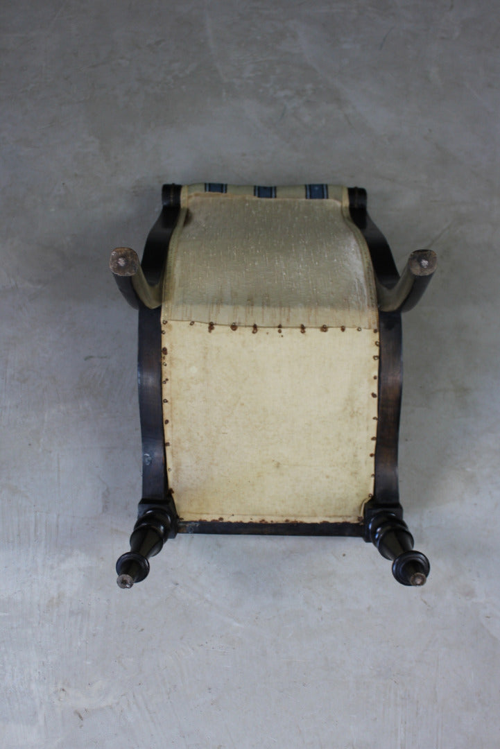 Victorian Small Nursing Bedroom Chair - Kernow Furniture