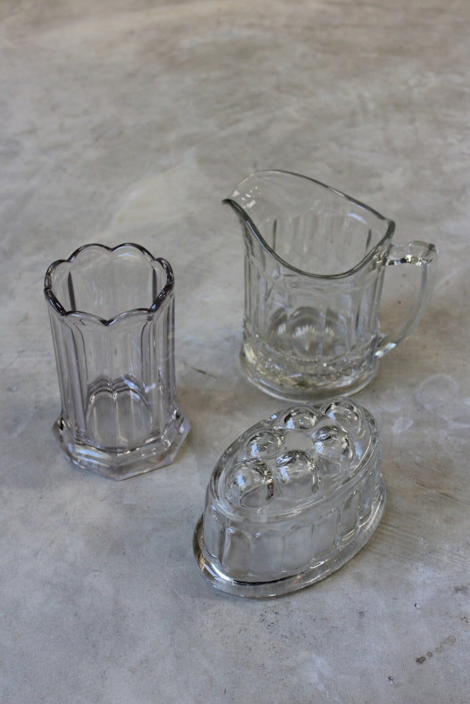 Vintage Glass Jug Mould & Vase - Kernow Furniture