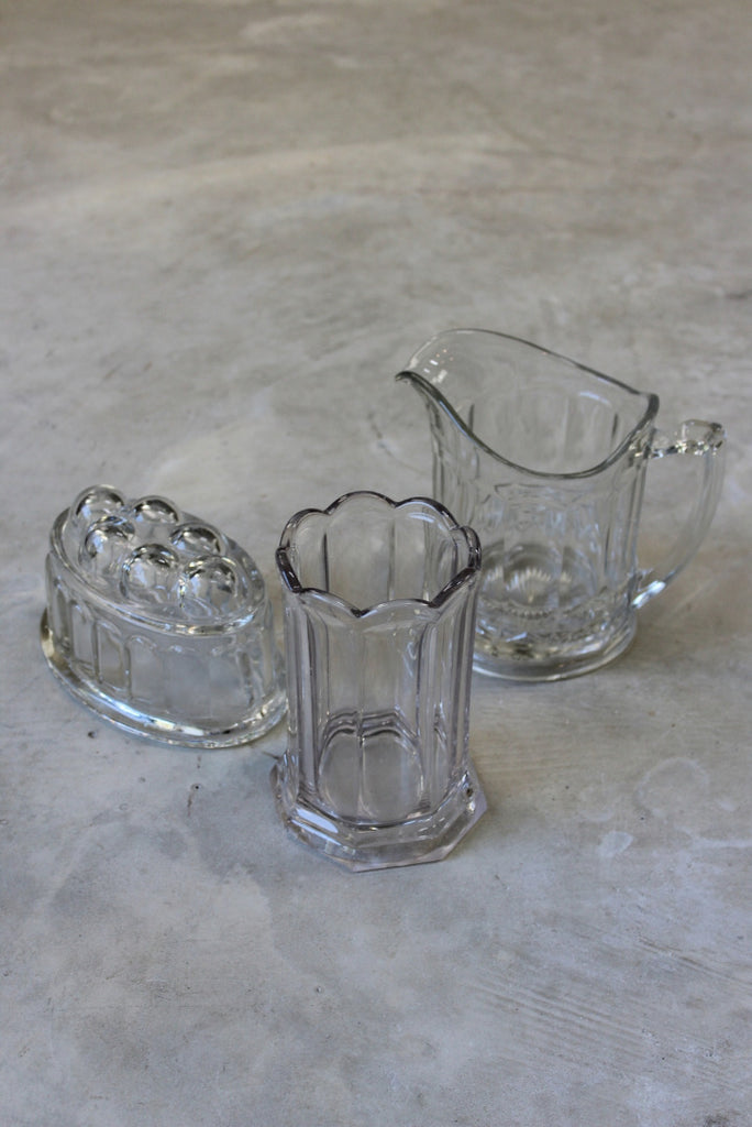 Vintage Glass Jug Mould & Vase - Kernow Furniture
