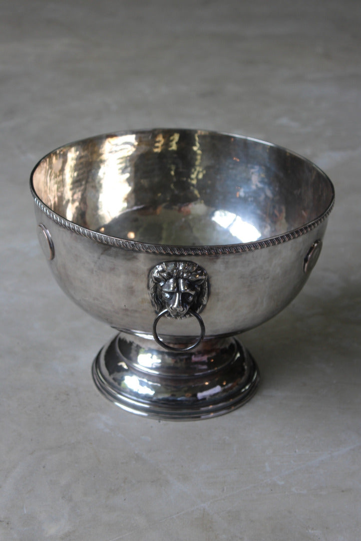 Silver Plate Punch Bowl - Kernow Furniture